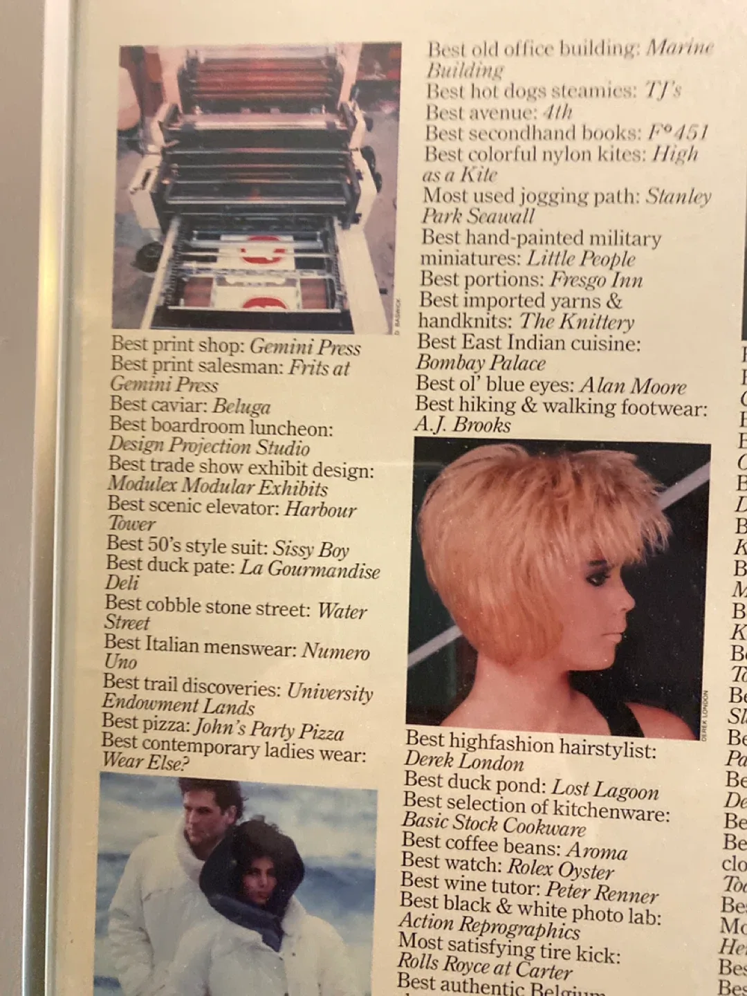 1st Edition of Vancouver’s Best - 1983 ? image indicator(7)