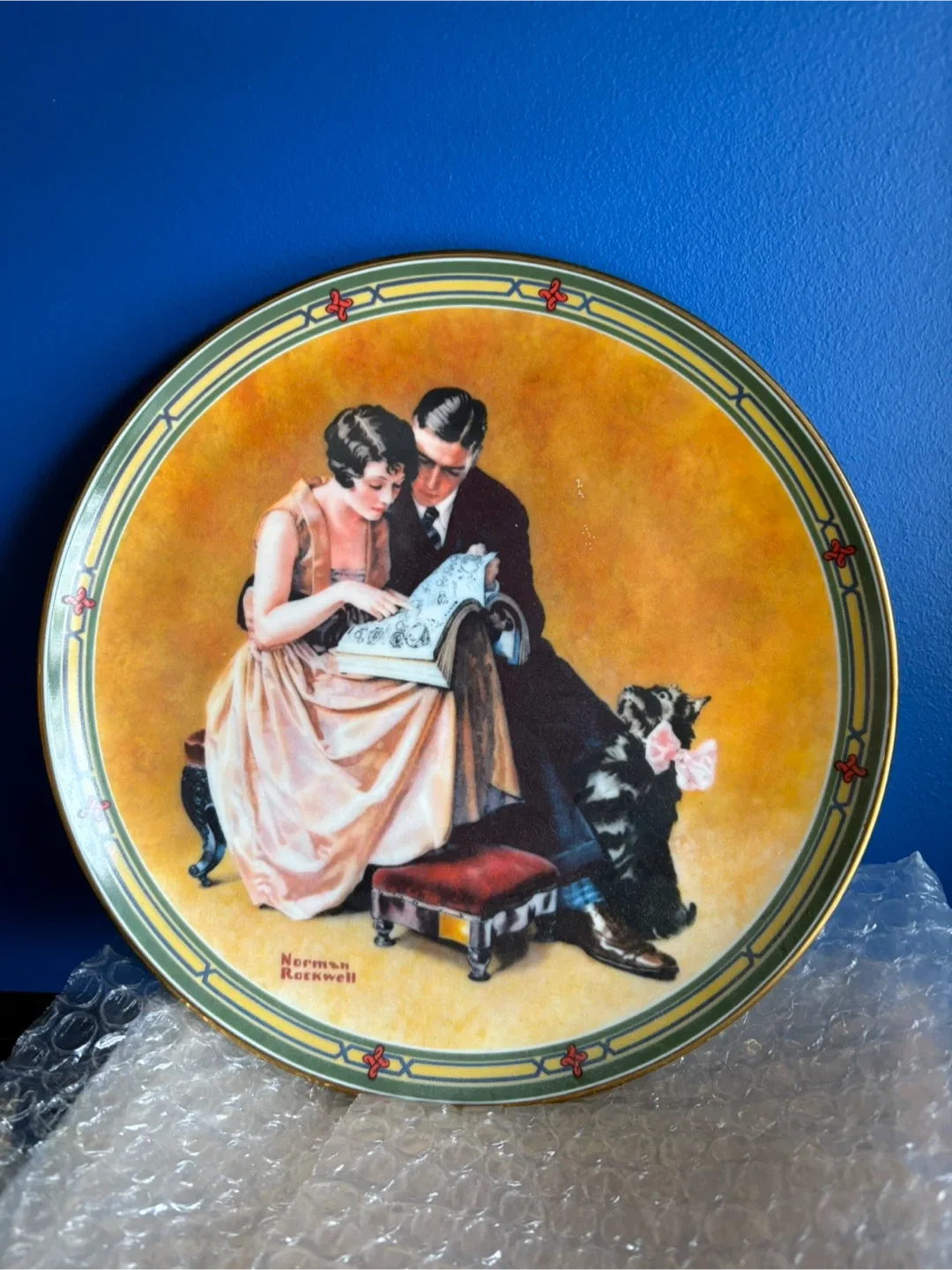 Norman Rockwell Collector Plates - "A Couple's Commitment" image indicator(3)
