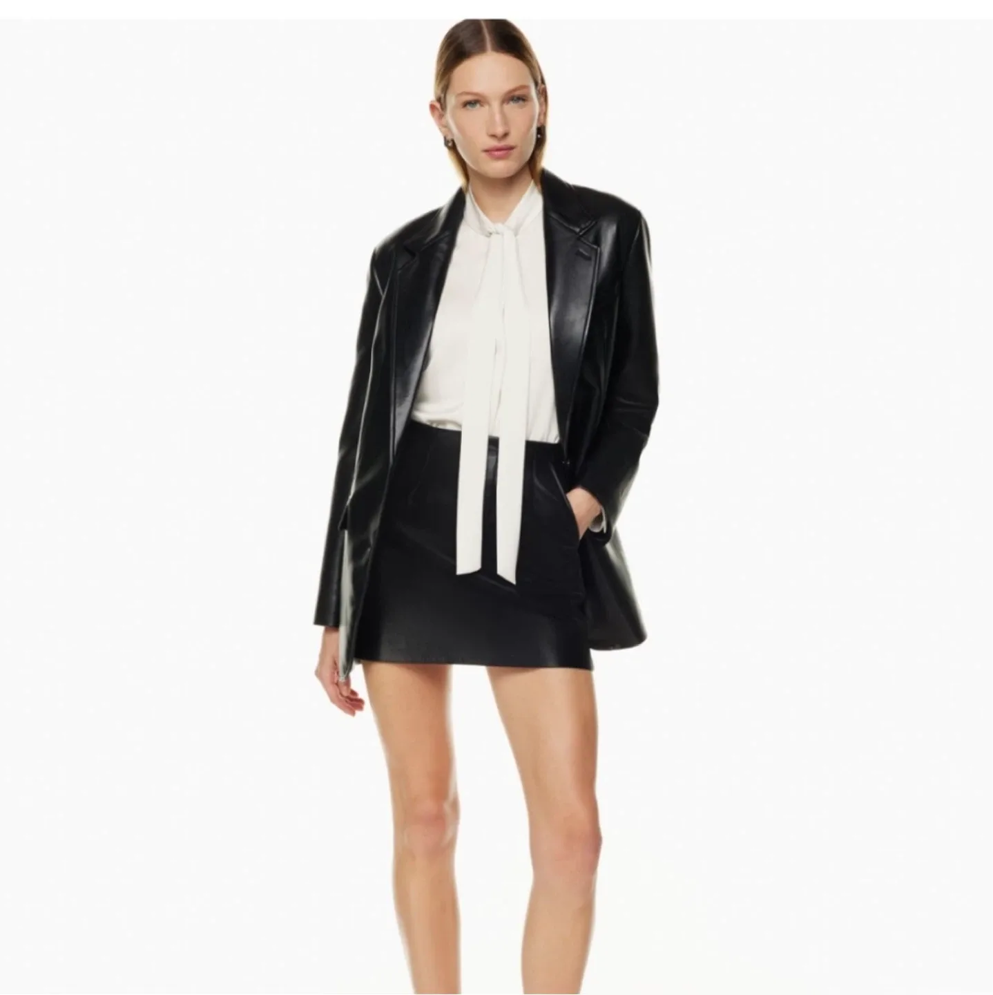 Babaton Casteel tie neck blouse M image indicator(6)