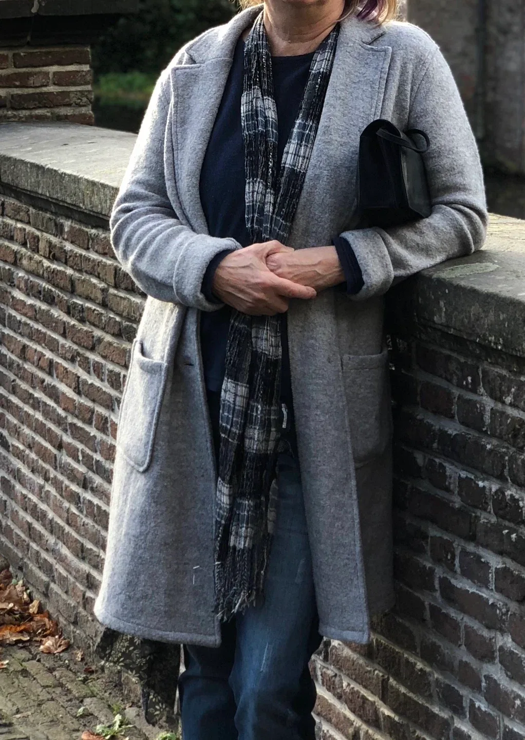 Tribal Grey Wool Blend Coat Size P/S image indicator(3)