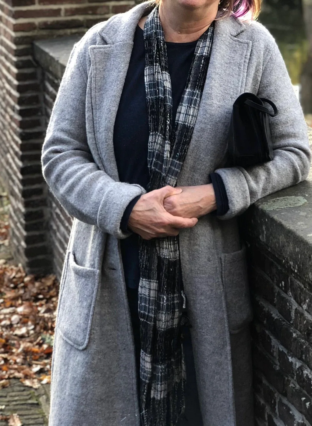 Tribal Grey Wool Blend Coat Size P/S image indicator(8)