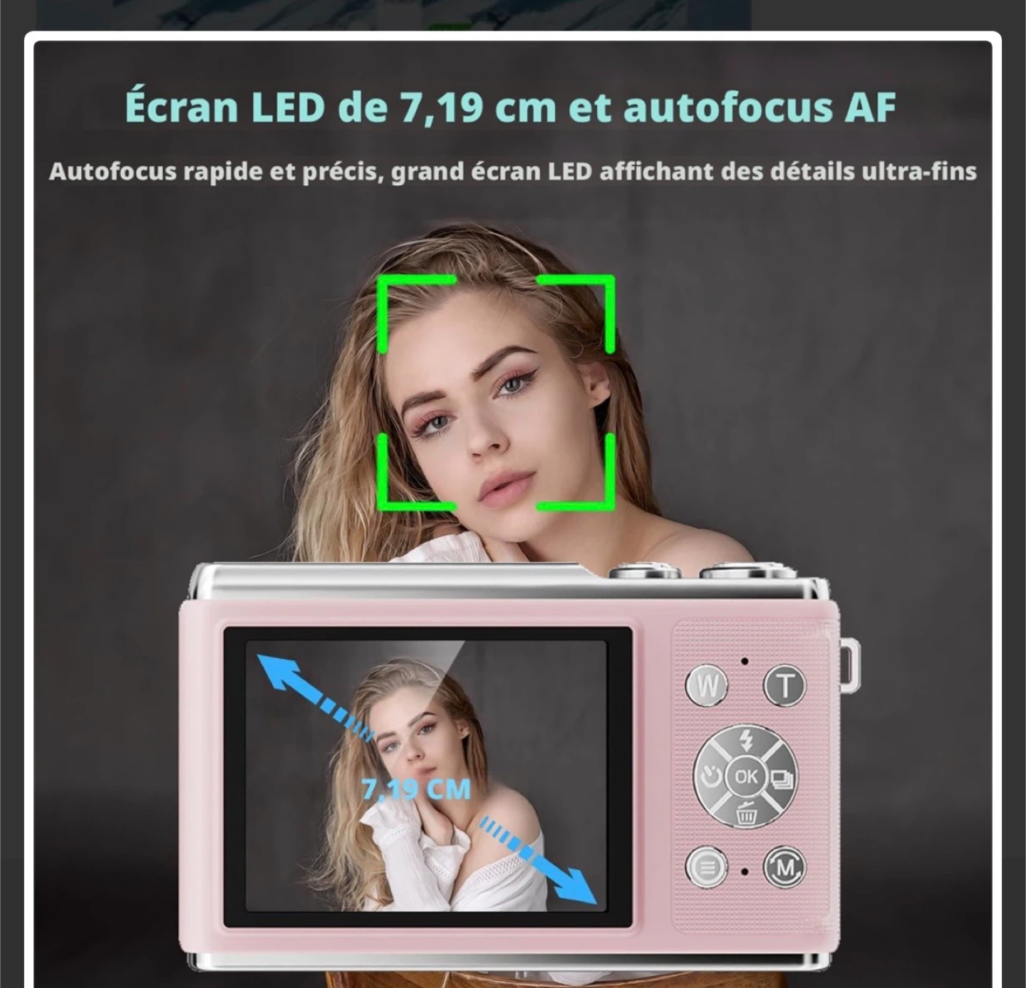 4K Ultra HD 50MP Digital Camera - Pink - photo 4