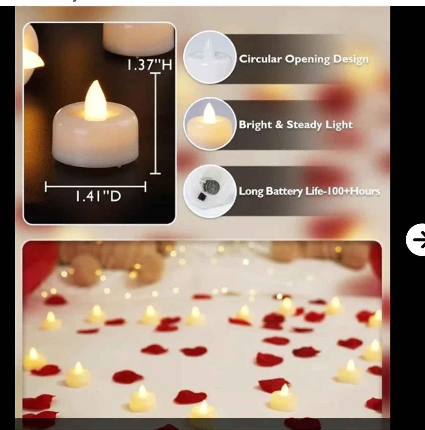 LED Tea Lights - Warm White - photo 2