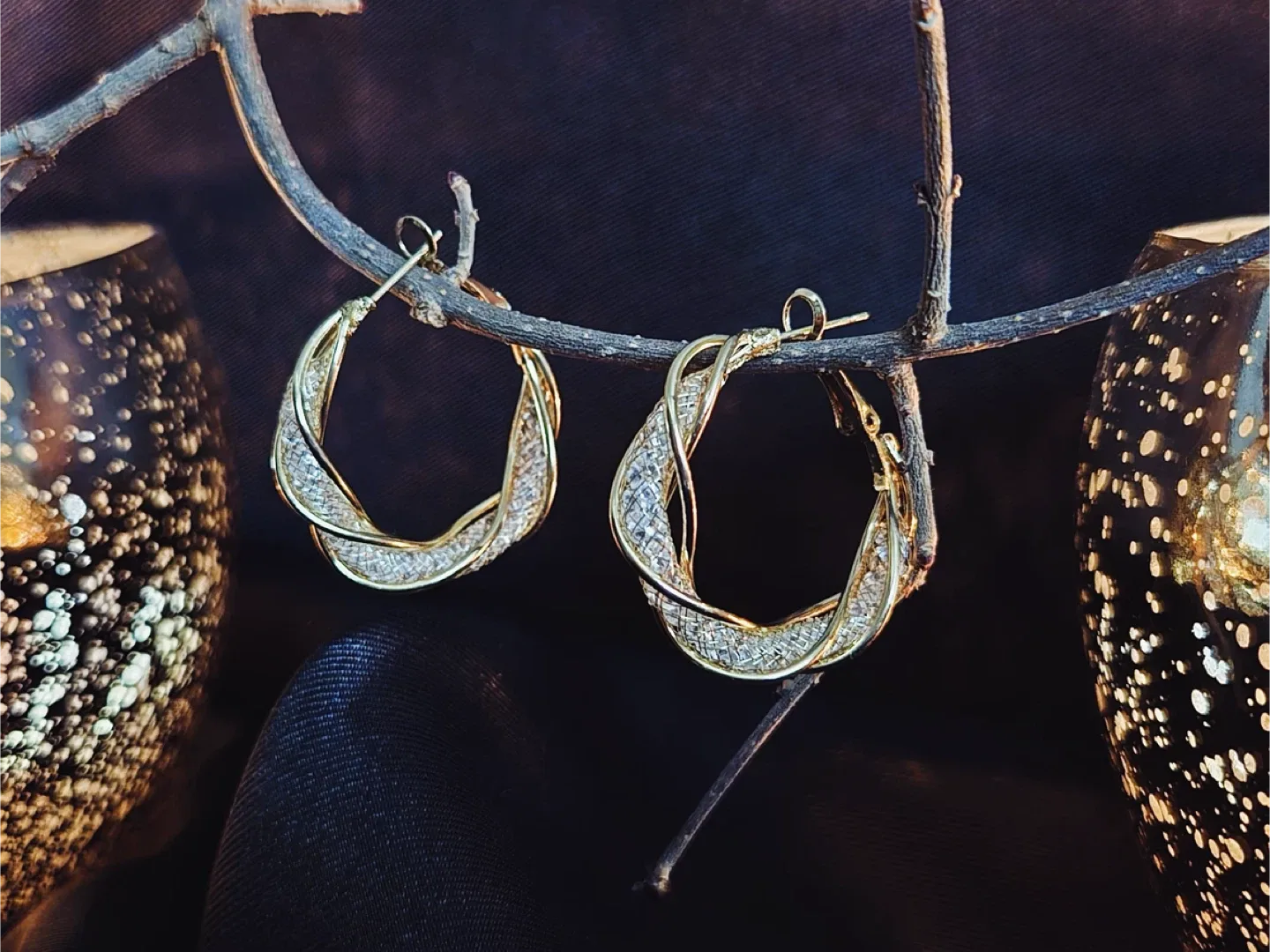 Twisted Hoop Earrings thumbnail