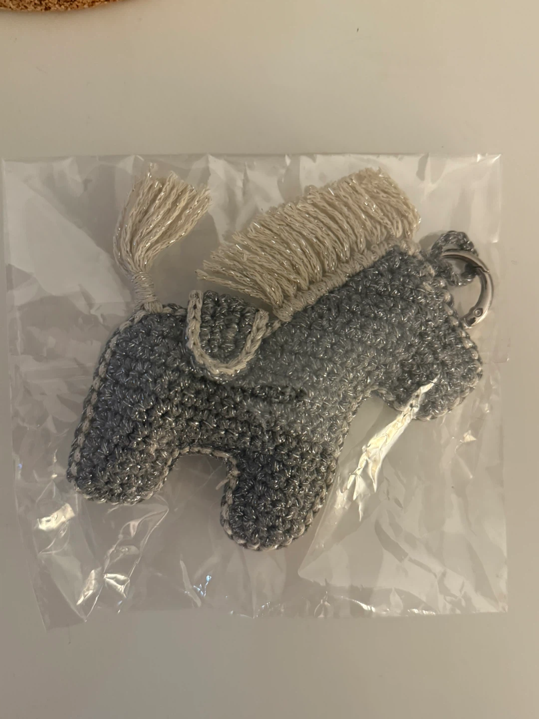 Crochet Horse Keychain