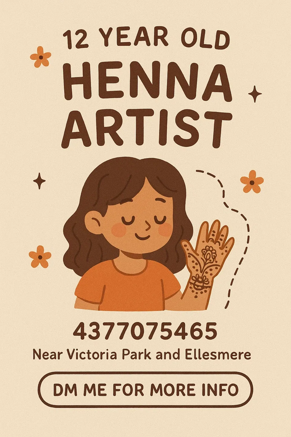 12 year old henna artist