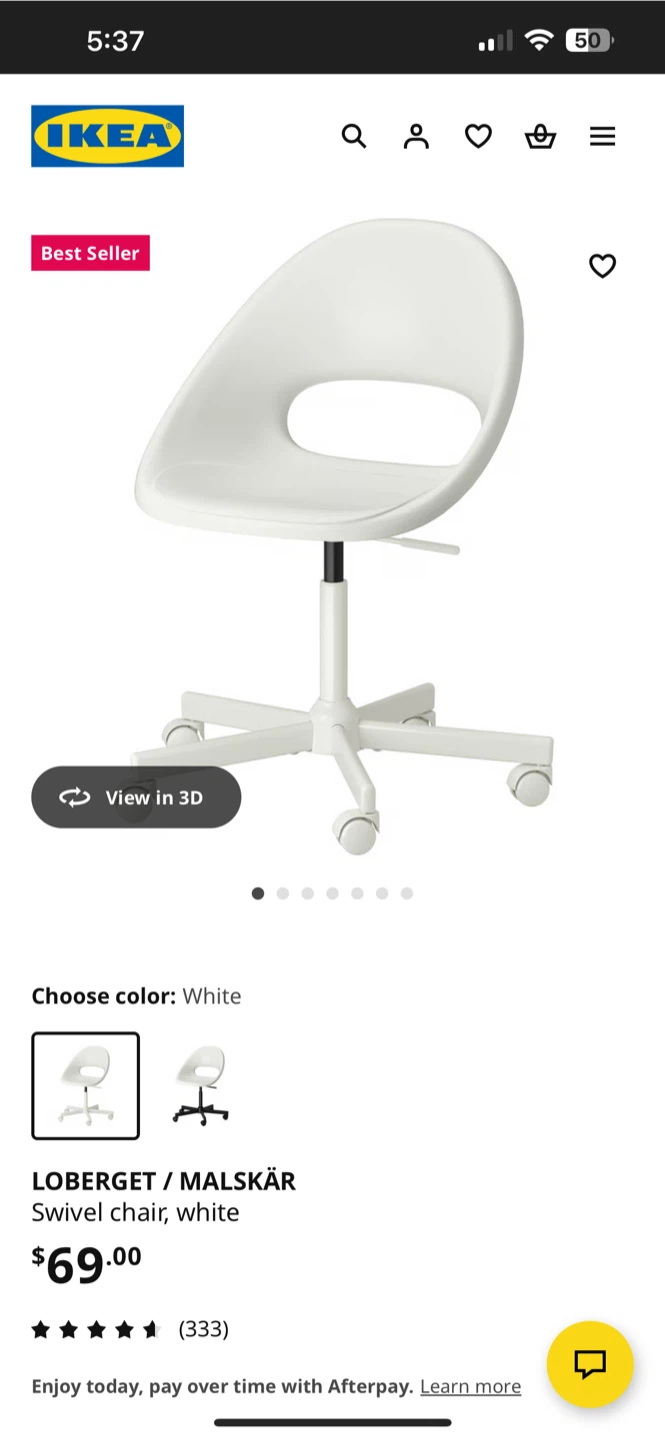 IKEA desk+chair - photo 4