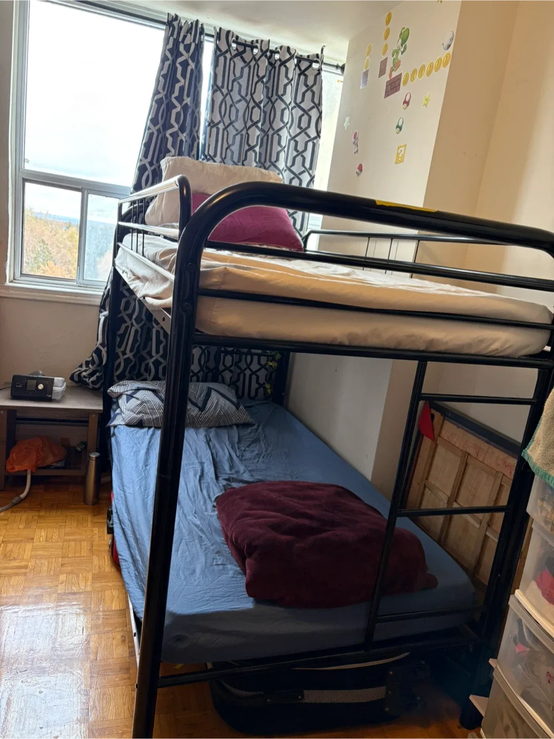 Black Metal Bunk Bed Frame