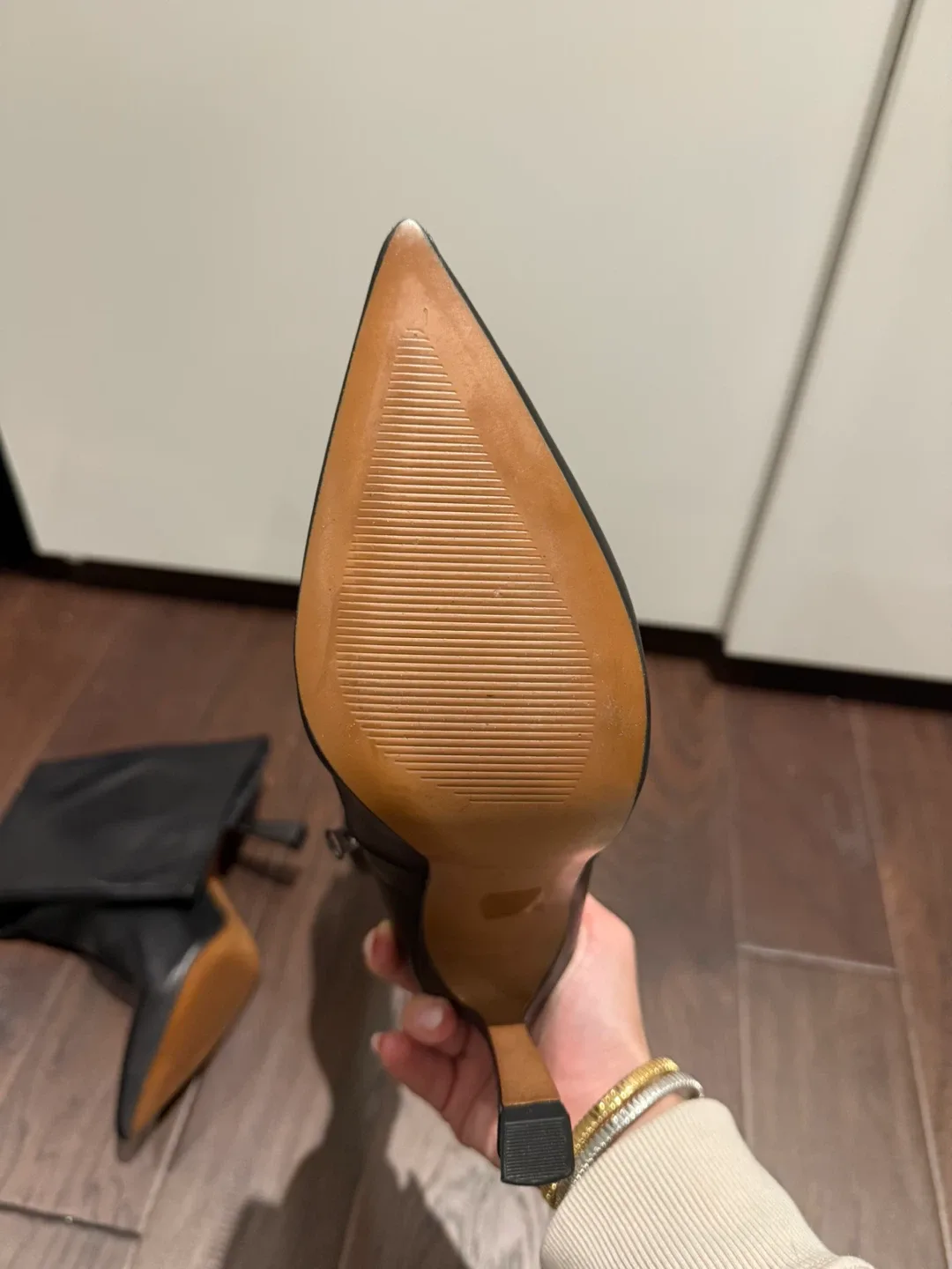 Intervale Black Knee High Heel Boots image indicator(5)