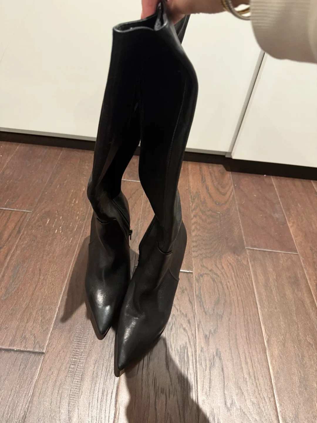 Intervale Black Knee High Heel Boots image indicator(2)