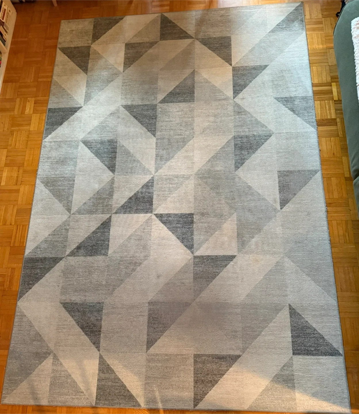 Urban Barn Grey Geometric Pattern Area Rug