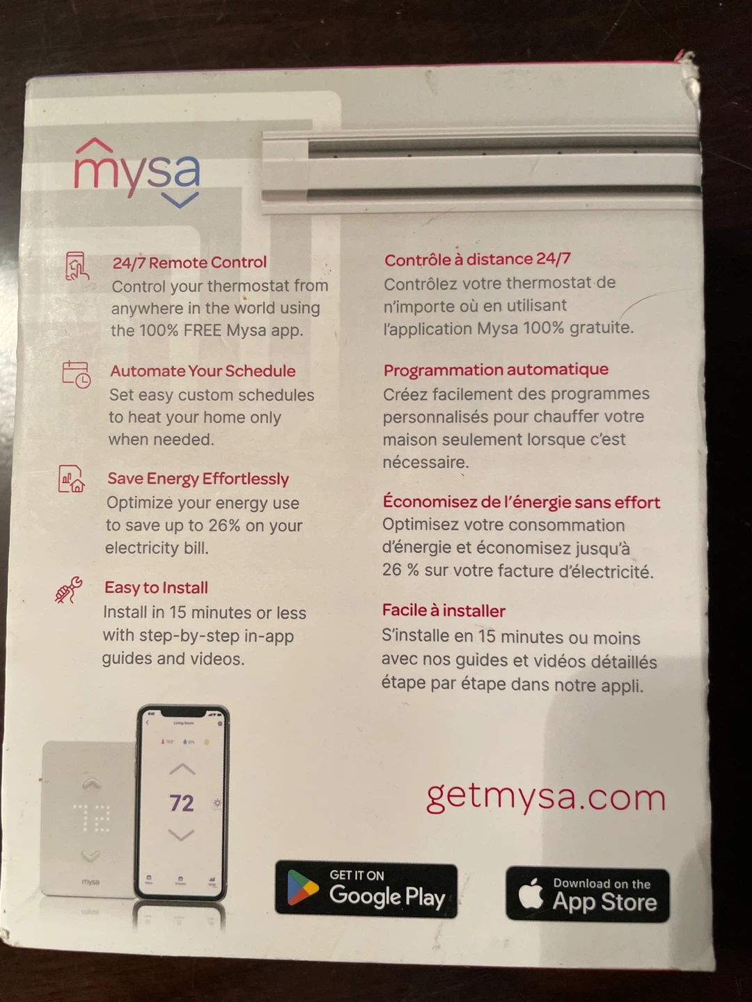 Mysa Lite Smart Thermostat for Electric Baseboard Heaters - photo 2