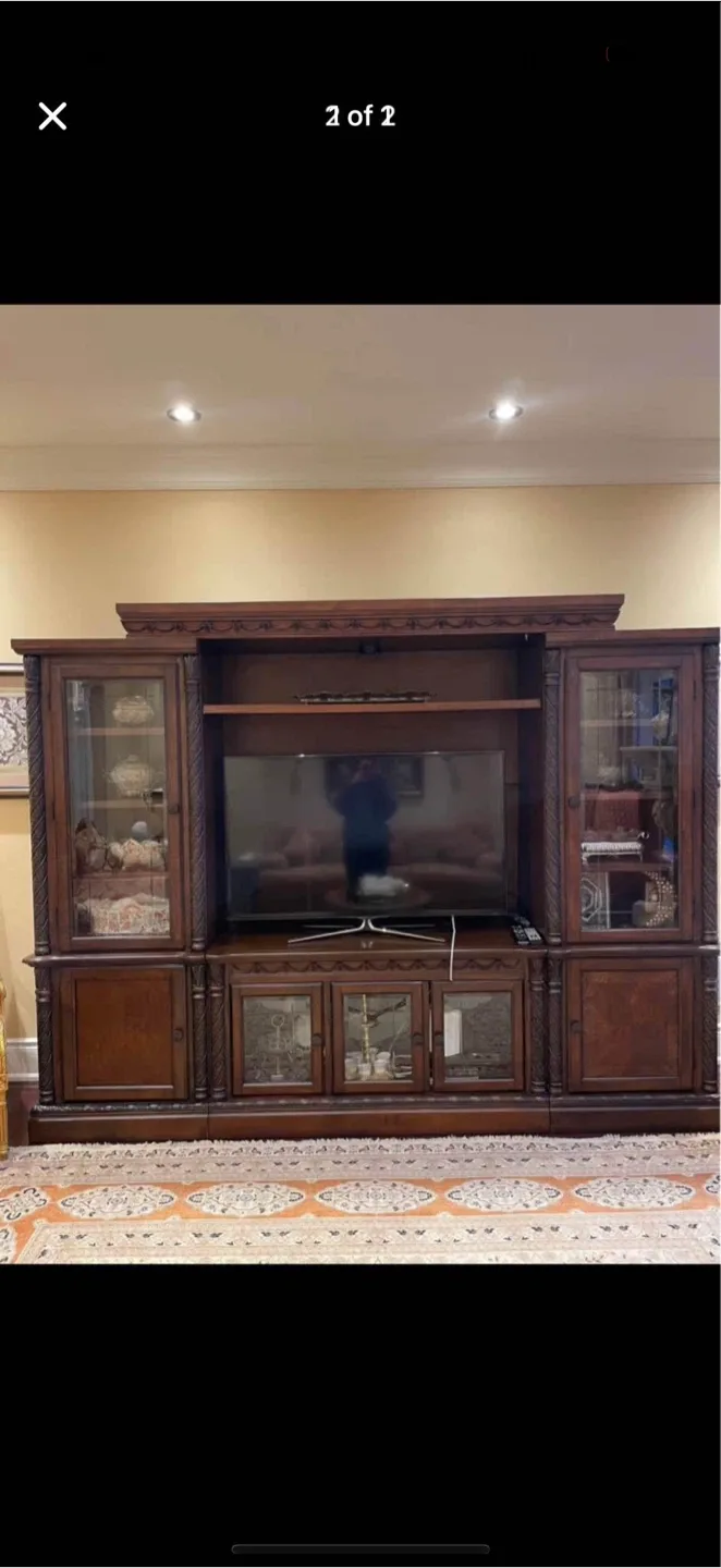 Large Wooden Entertainment Unit
