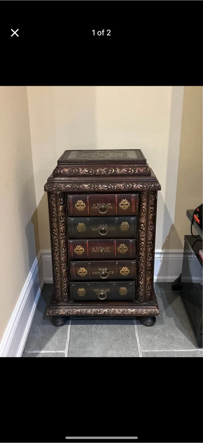 Book-Style Accent Cabinet