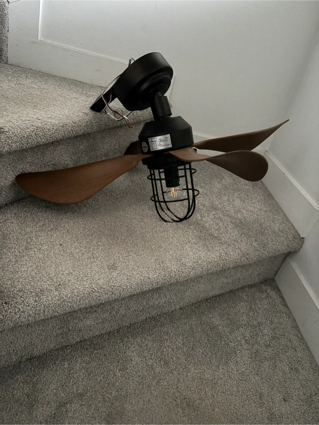 Kviflon Farmhouse Caged Ceiling Fan - 30 Inch