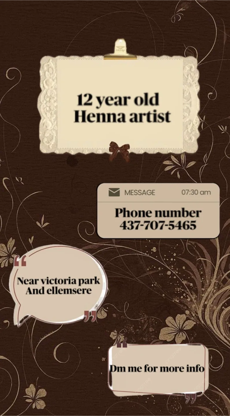 12 year old henna artist