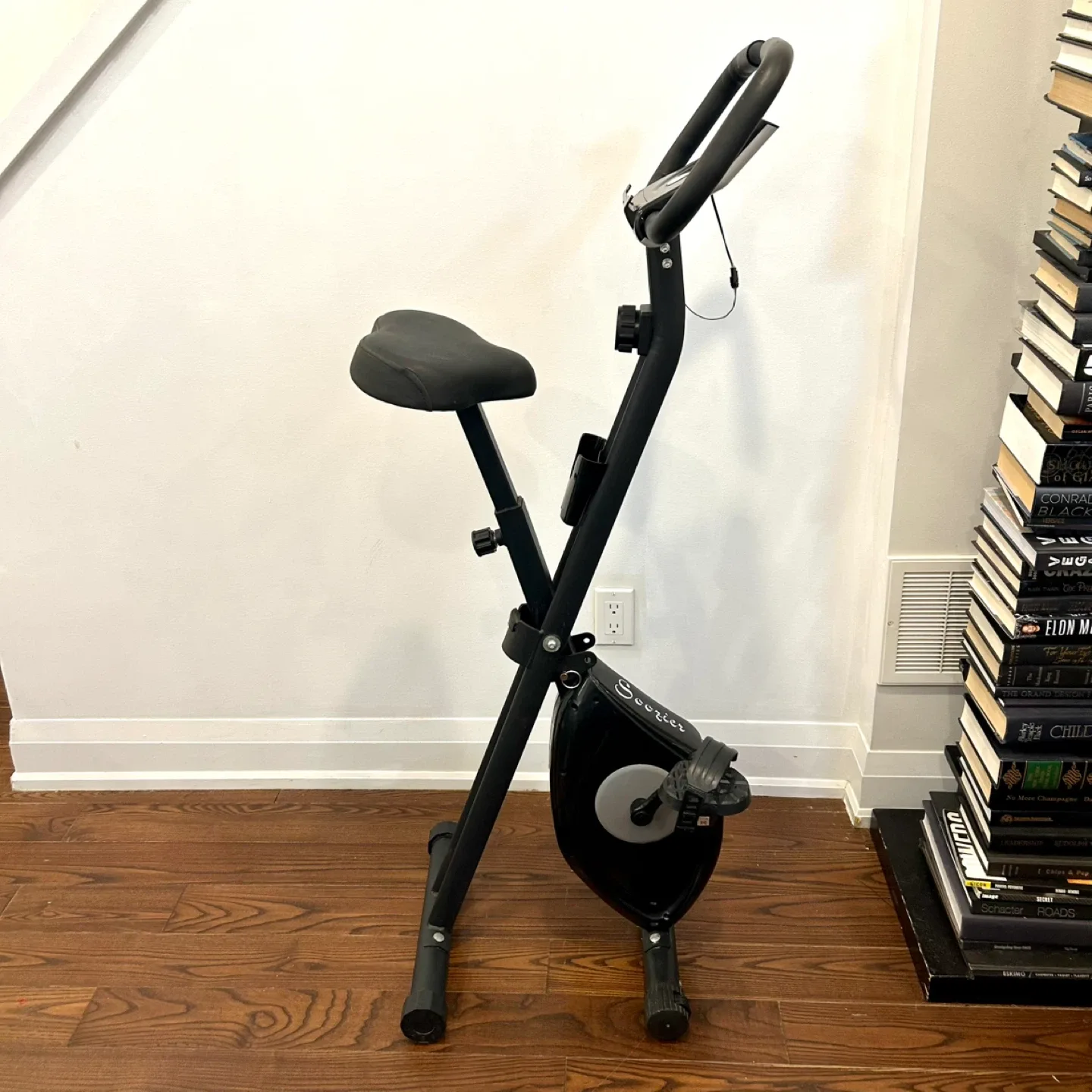 Soozier Folding Exercise Bike - Black image indicator(4)