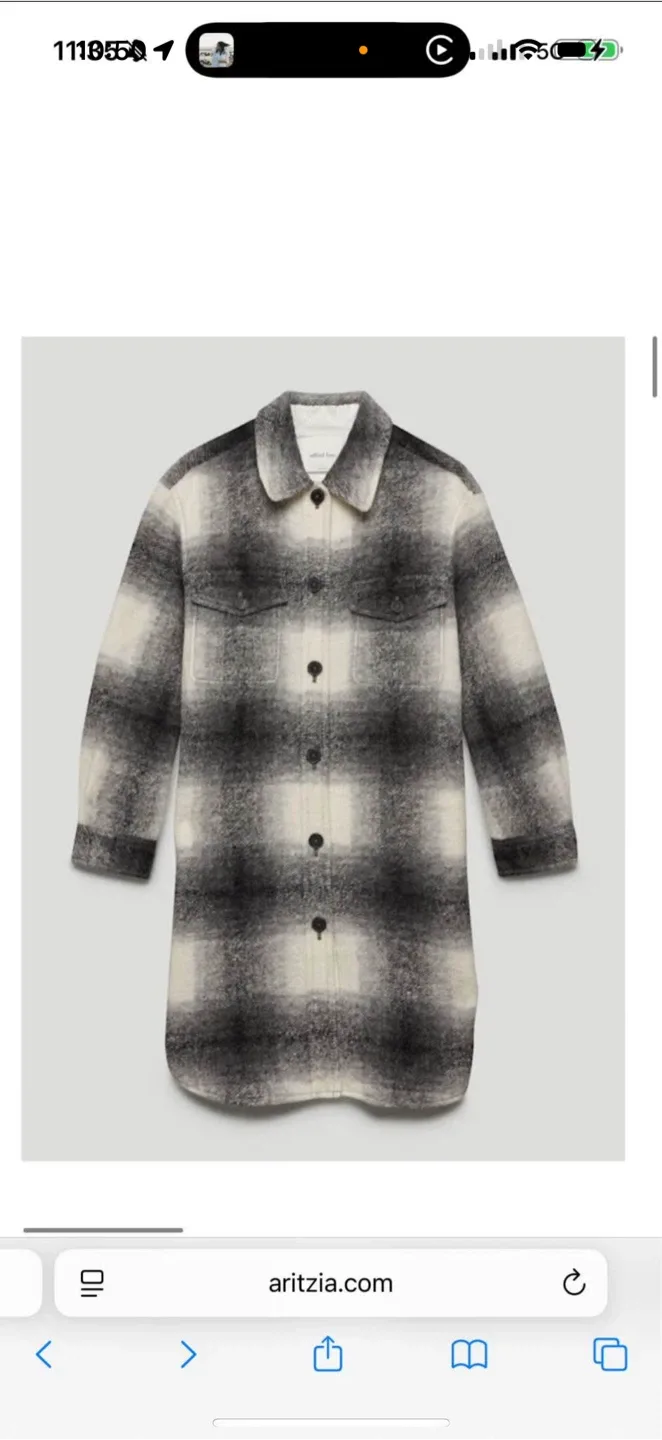 Wilfred Free Shacket- Ganna Jacket Size XS