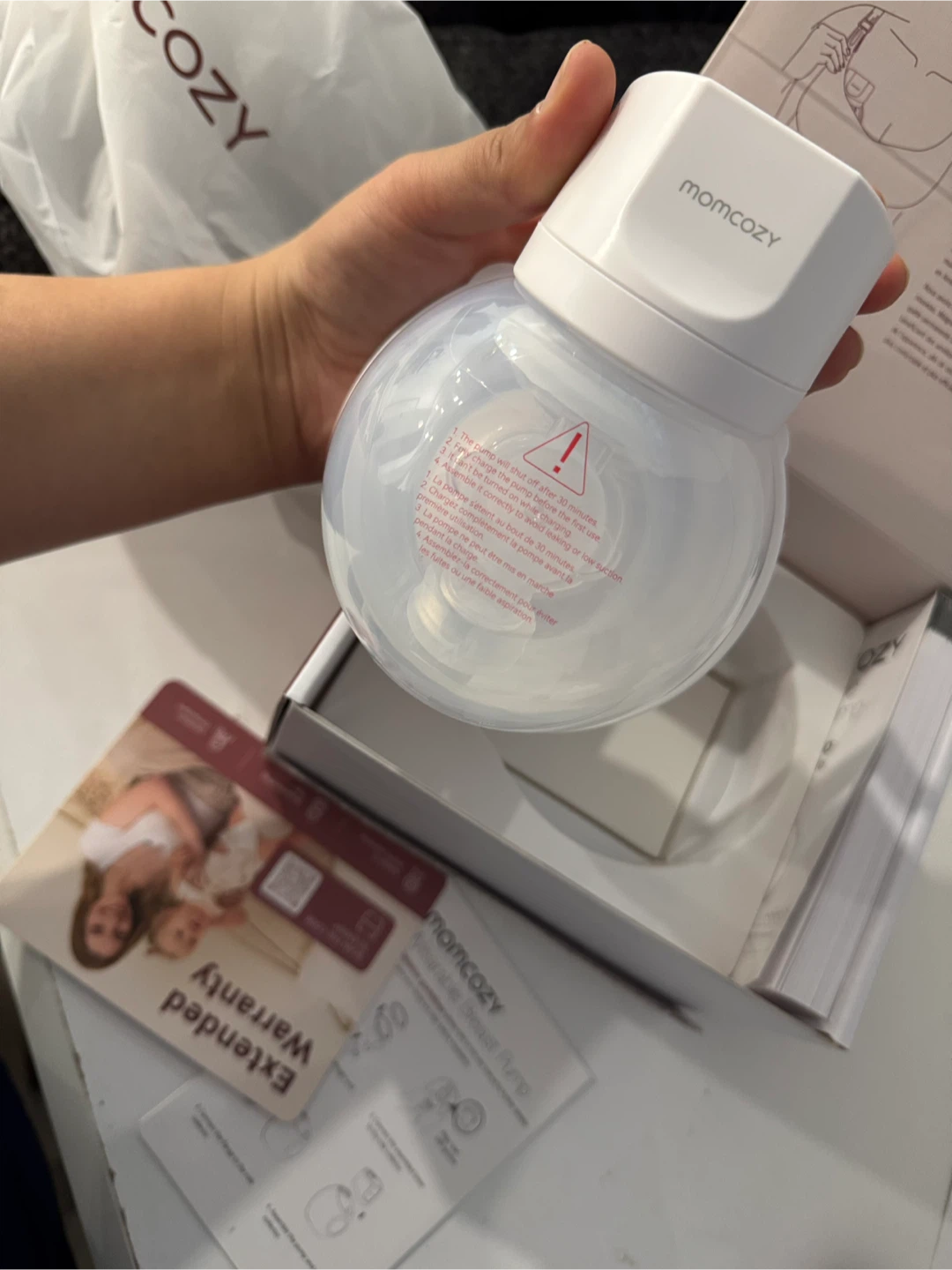 Momcozy S12 Pro Wearable Breast Pump - Like New! - photo 3