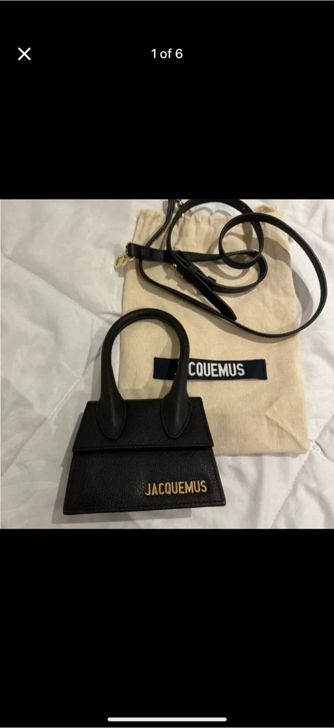 AUTHENTIC Jacquemus Le Chiquito Mini Bag - Black