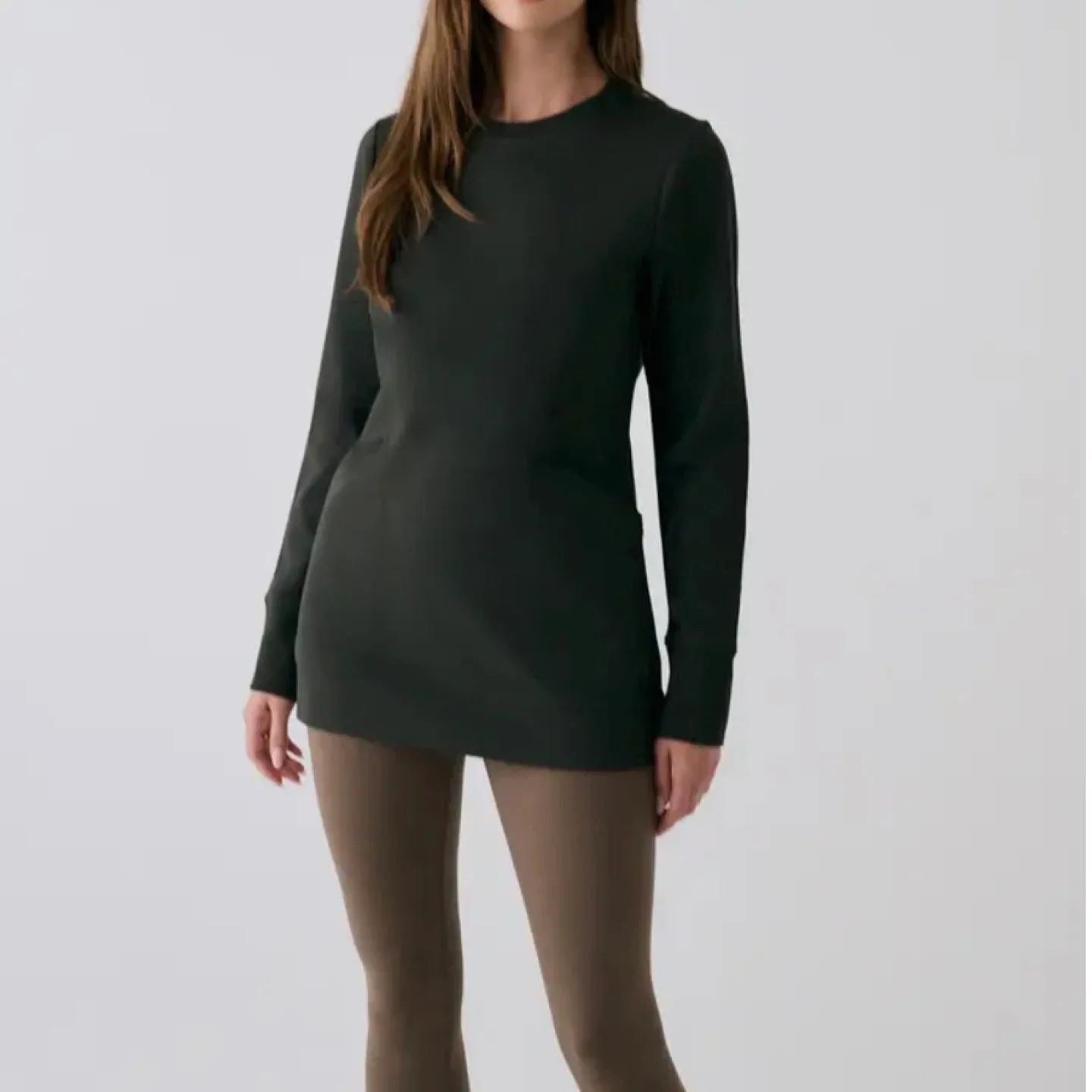 Lolë Grey Tunic Top - Size Small image indicator(6)