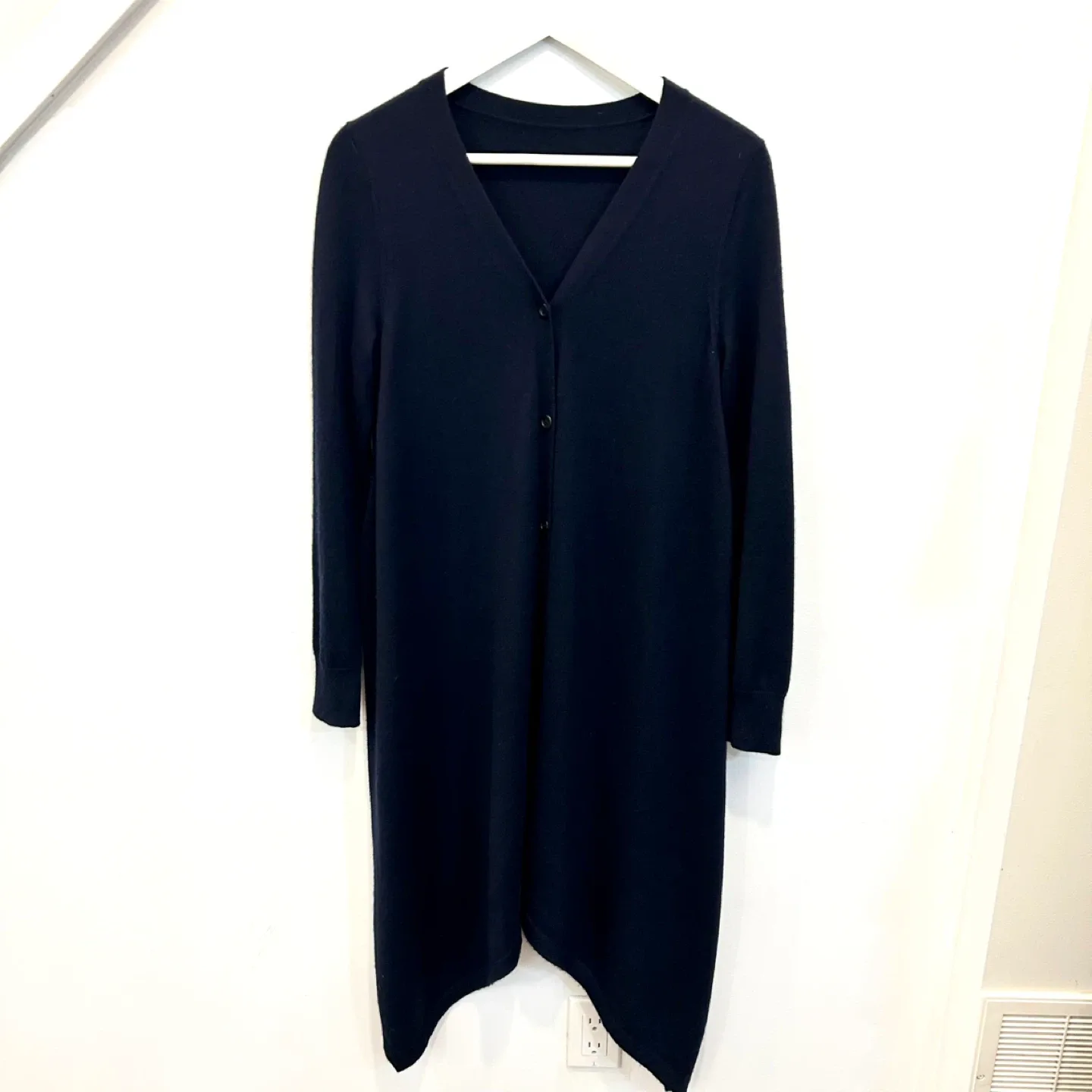 Rag & Bone Navy Cashmere/Silk Cardigan Dress - M image indicator(2)