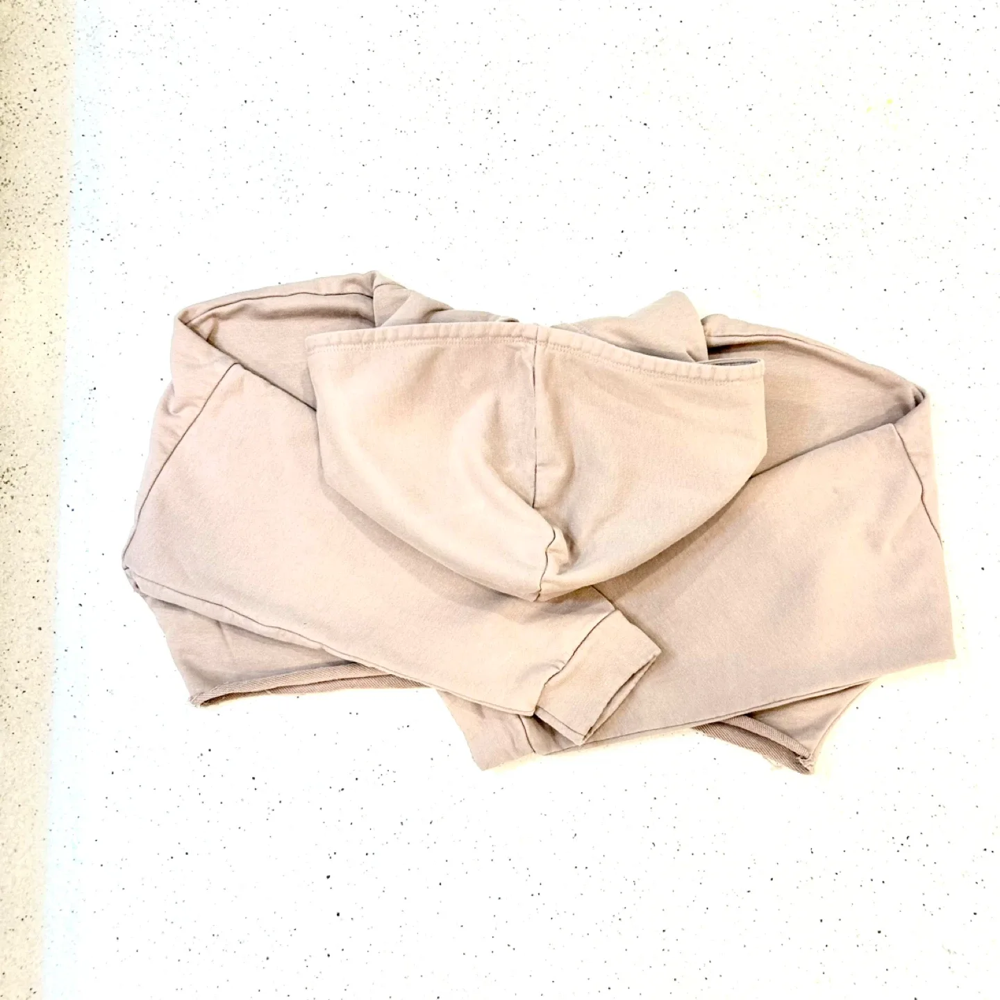 Blanc Cropped Hoodie - Beige image indicator(2)