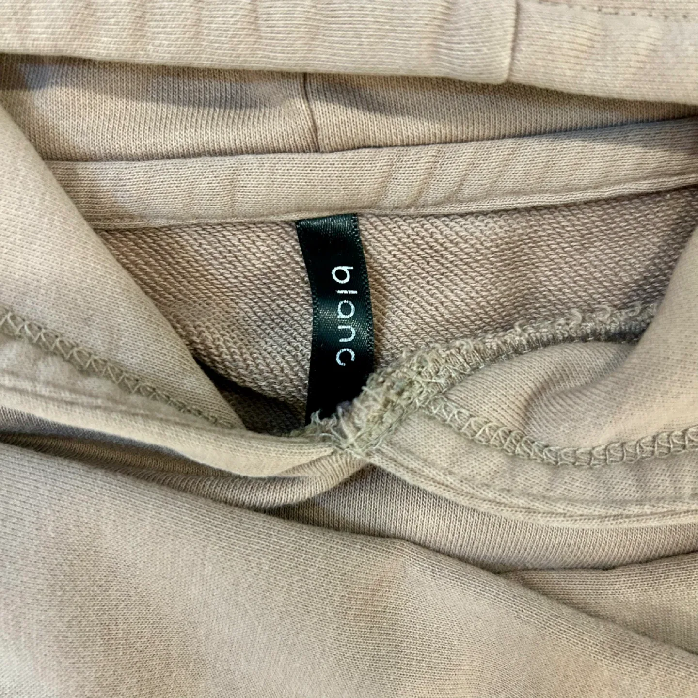 Blanc Cropped Hoodie - Beige image indicator(4)