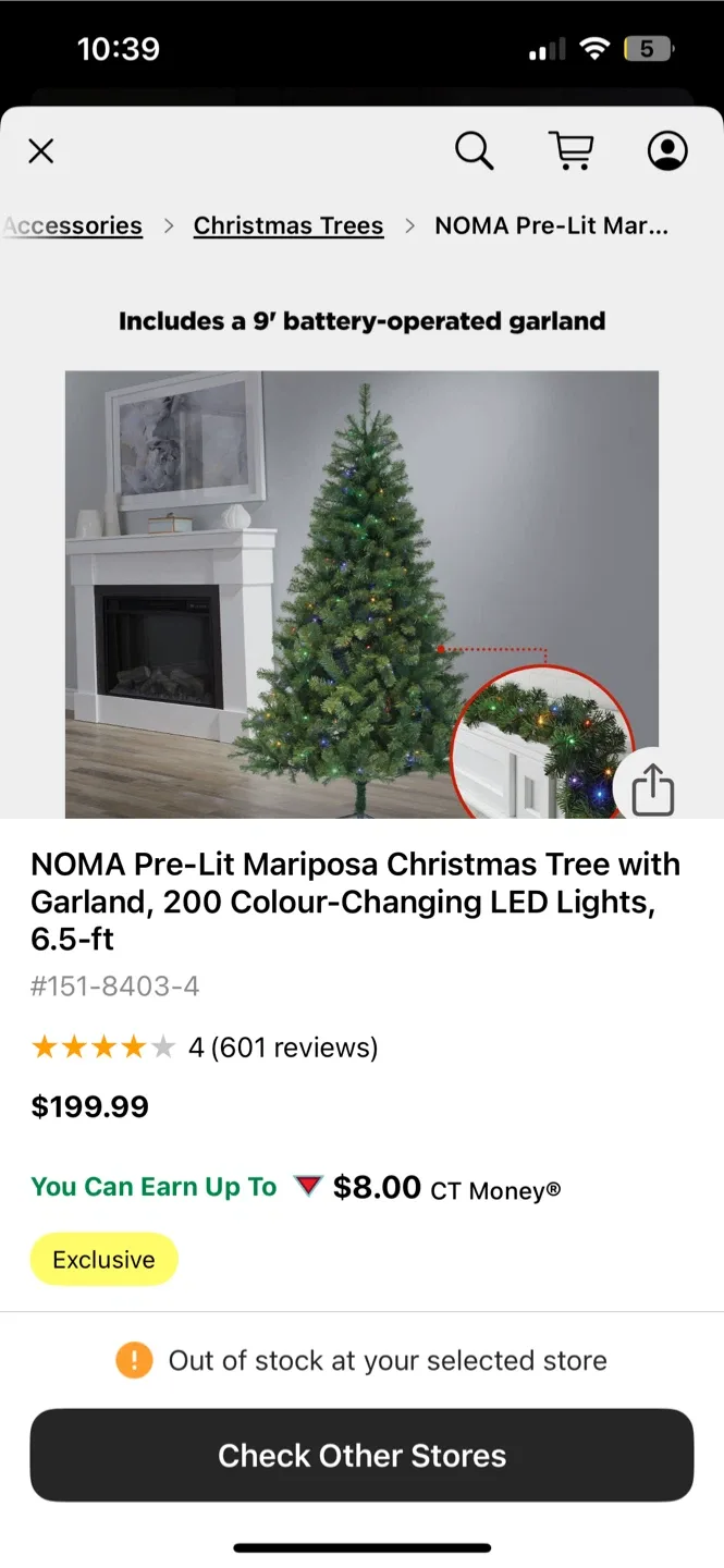 Noma Pre-Lit Christmas Tree image indicator(2)