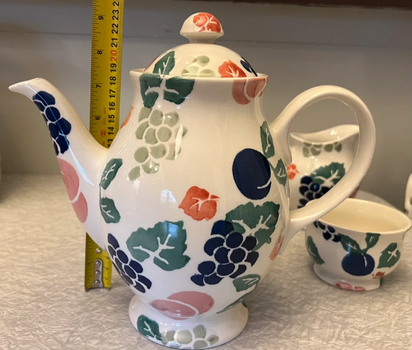 Vintage Royal Winton Tea Set Hand Decorated Spongeware image indicator(2)