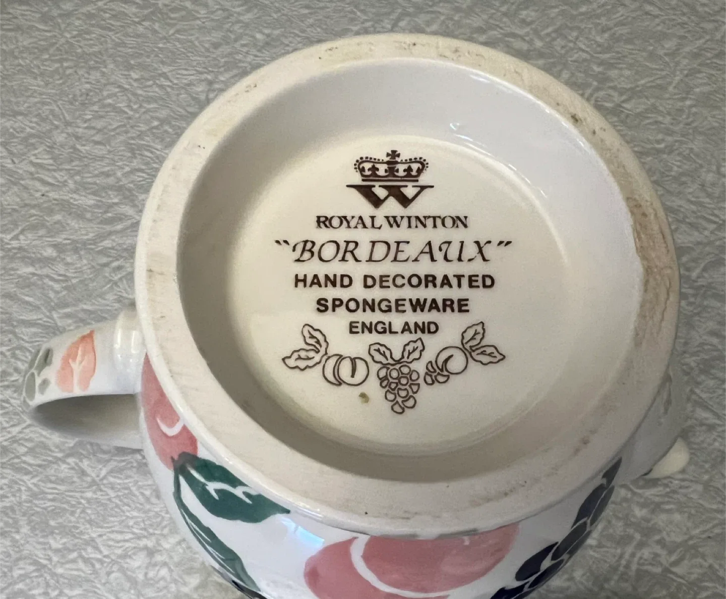 Vintage Royal Winton Tea Set Hand Decorated Spongeware image indicator(8)