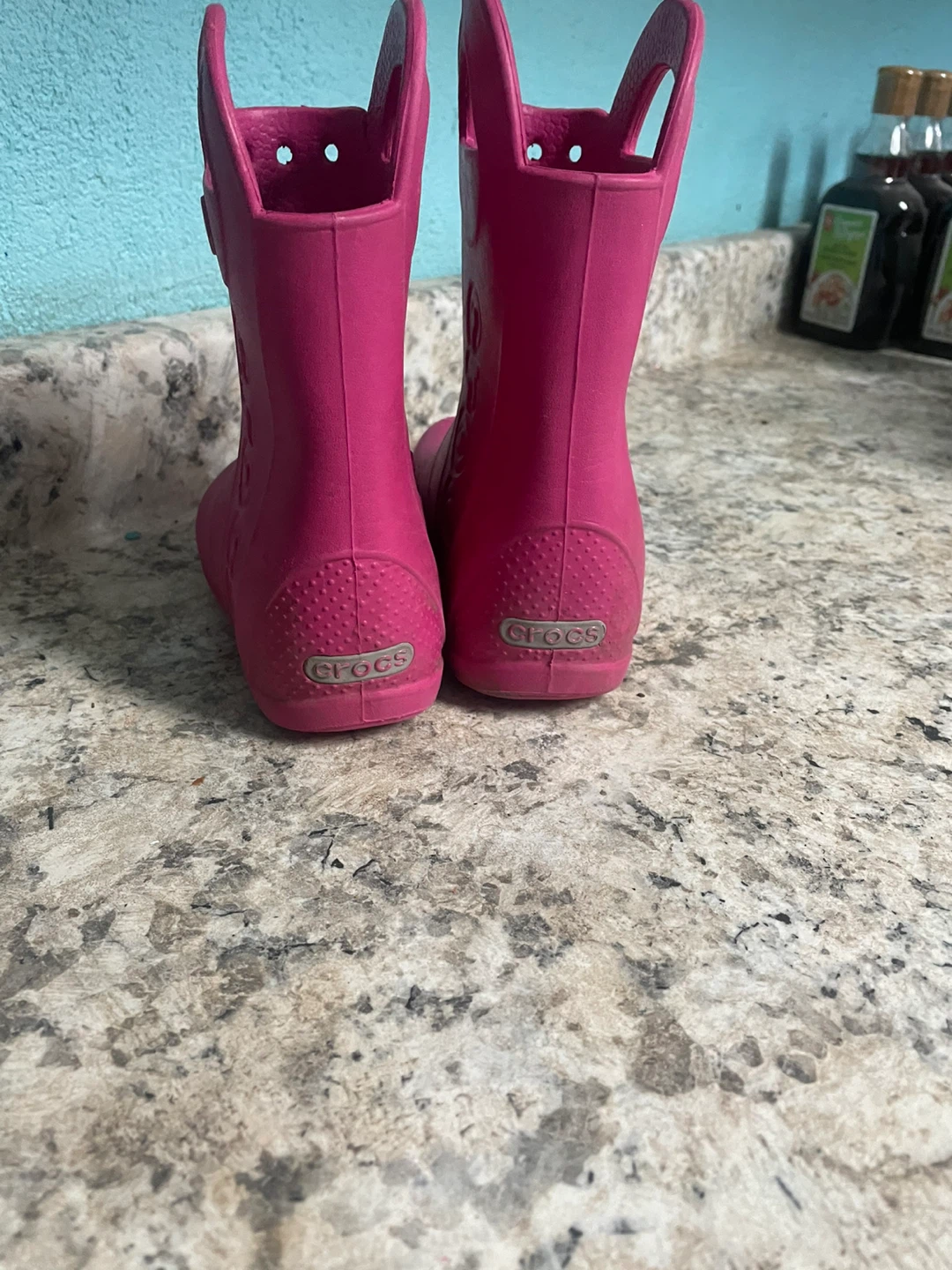 Crocs Pink Handle Rain Boots - Size 10 - photo 2