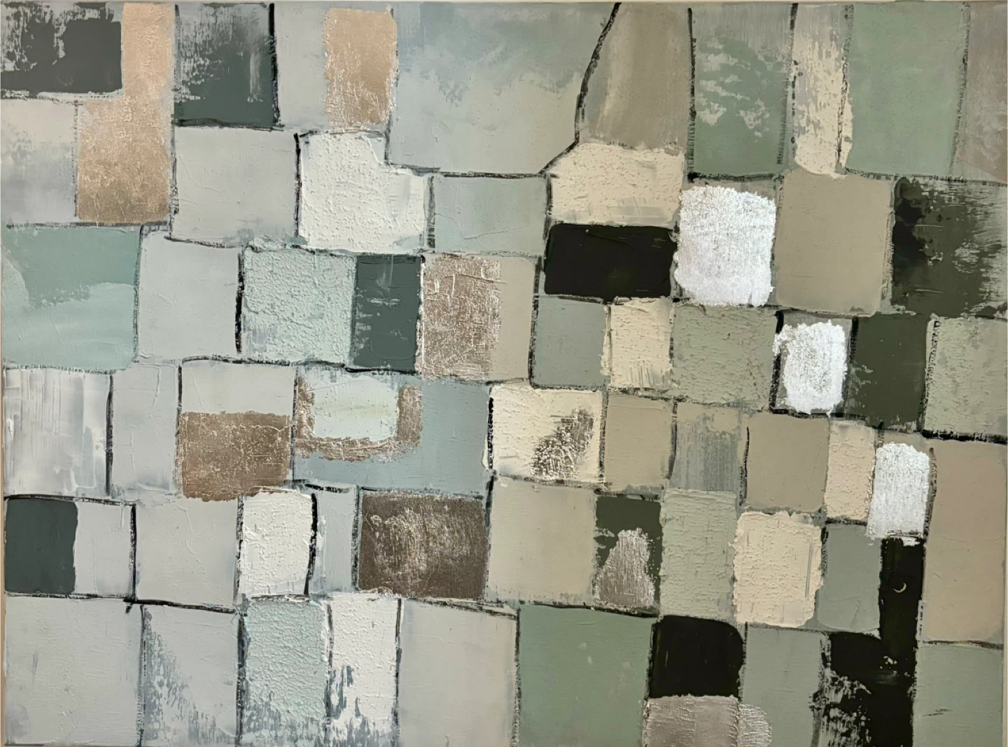 Abstract Wall Art -  Textured Grey Tones - photo 2