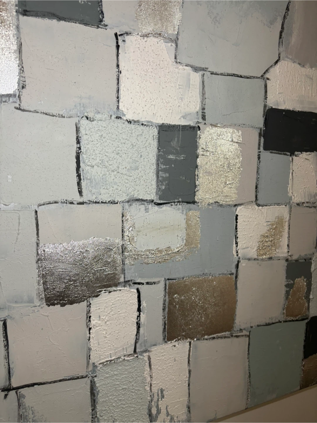 Abstract Wall Art -  Textured Grey Tones - photo 4