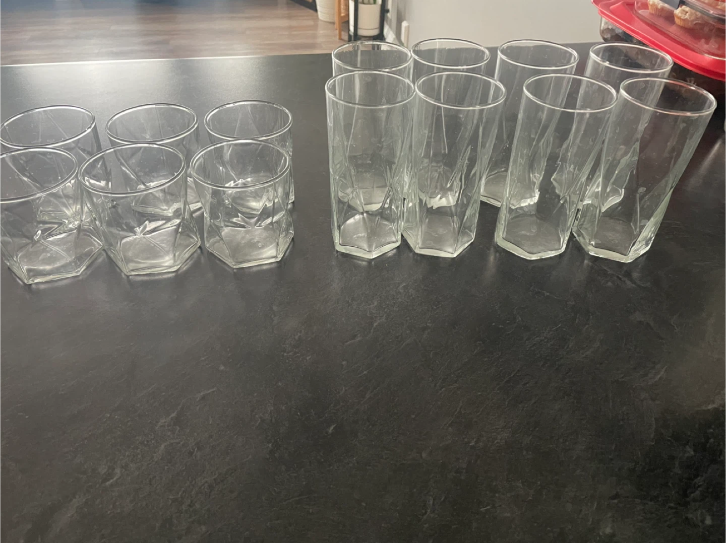 Set of 14 Drinking Glasses