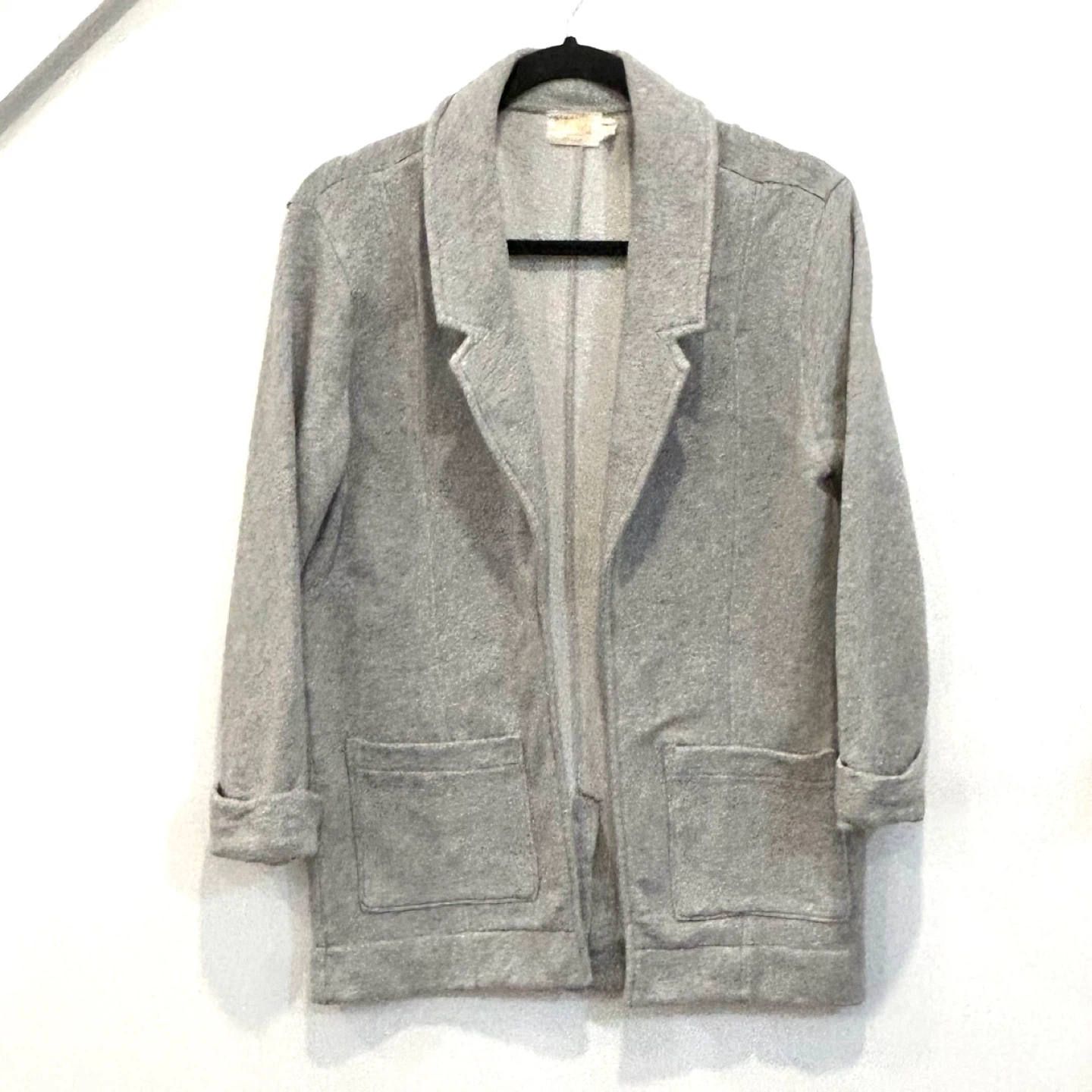 Nation LTD Grey Cotton Blend Blazer - Size XS