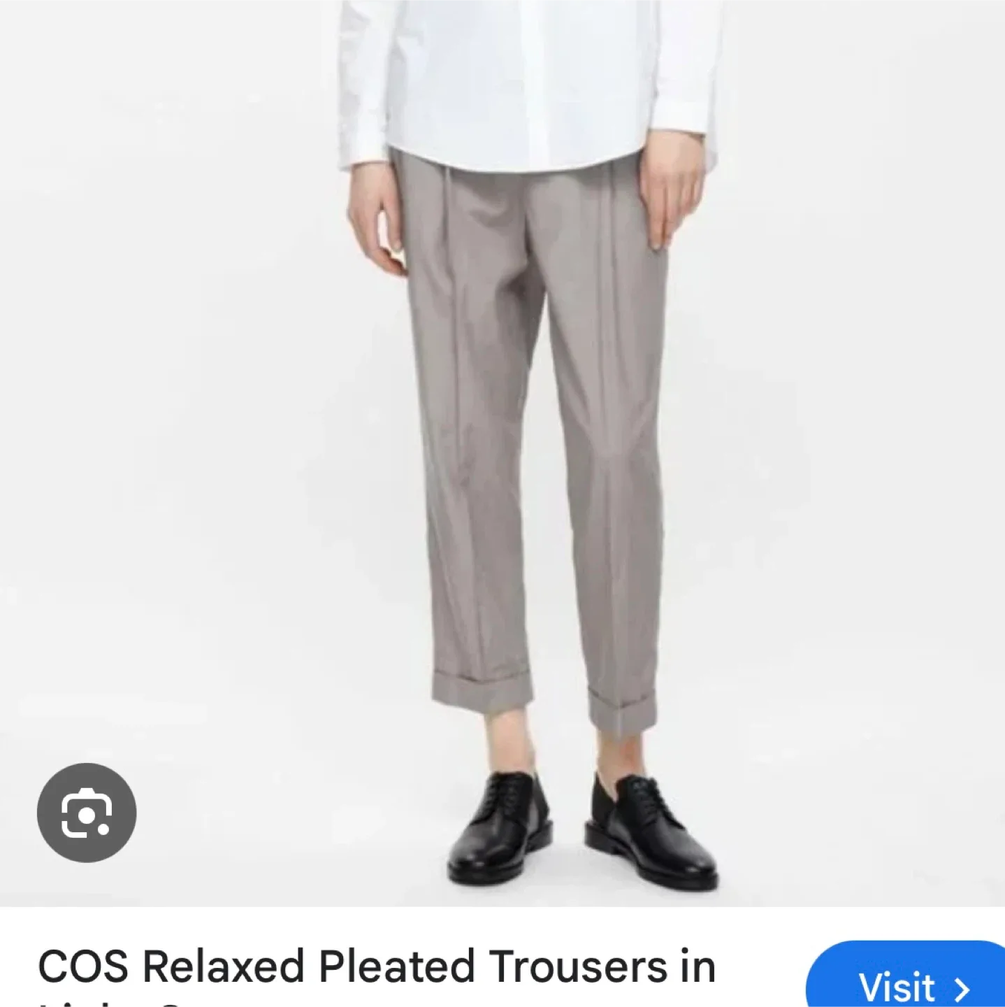 COS Relaxed Pleated Trousers thumbnail