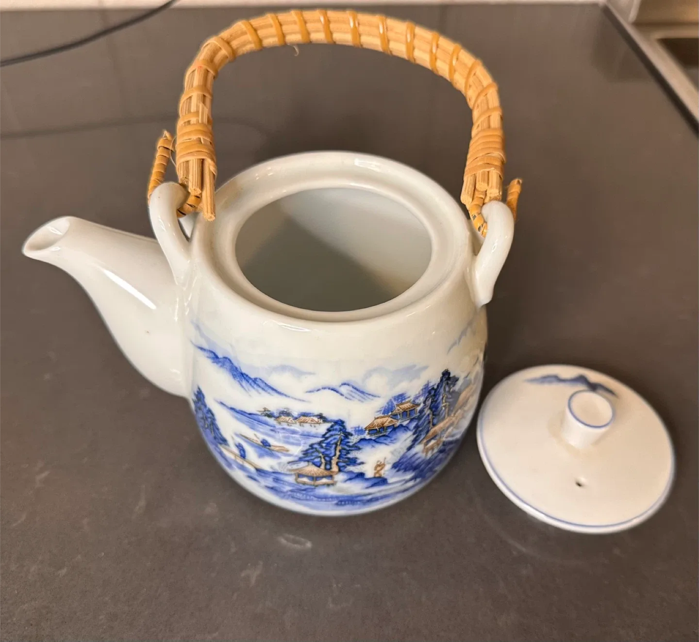 Vintage Japanese porcelain teapot image indicator(6)