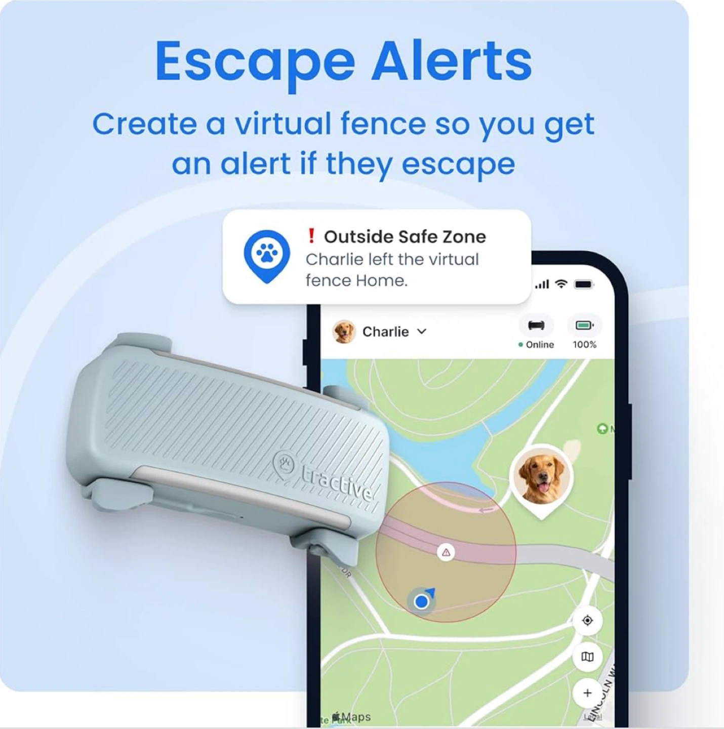 Tractive GPS & Health Tracker for Dogs - photo 4