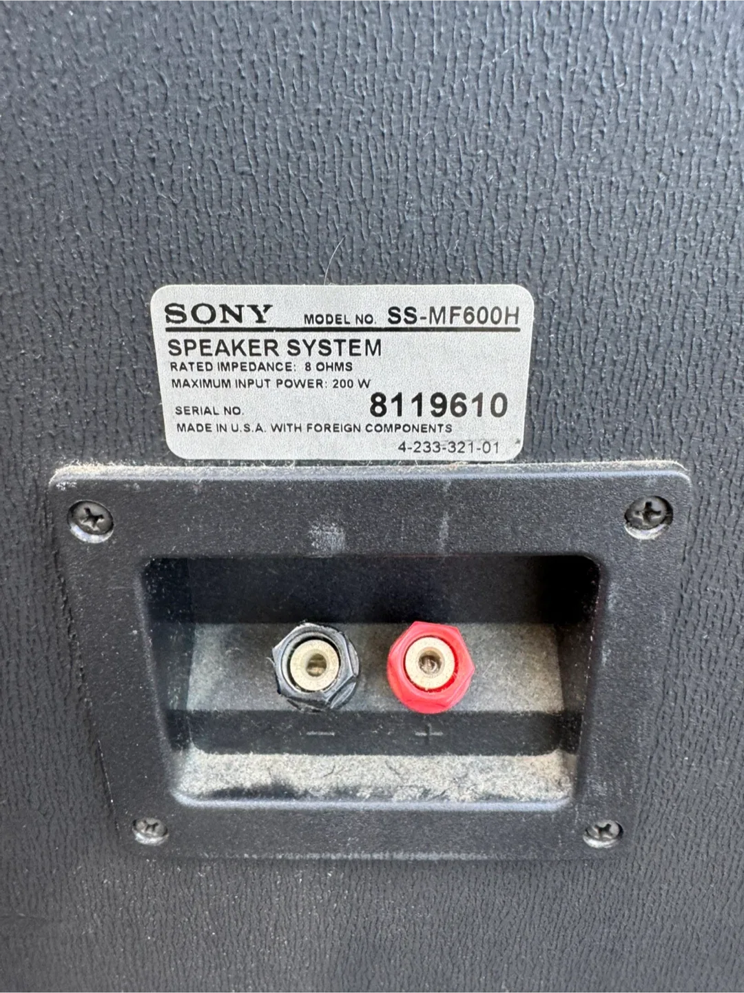 Sony SS-MF600H Floor Standing Speakers - Pair image indicator(6)
