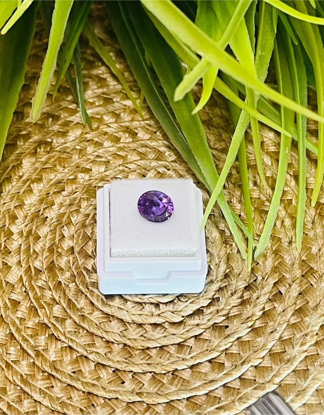 Natural Purple Ceylon Sapphire 1.30 ct with certification