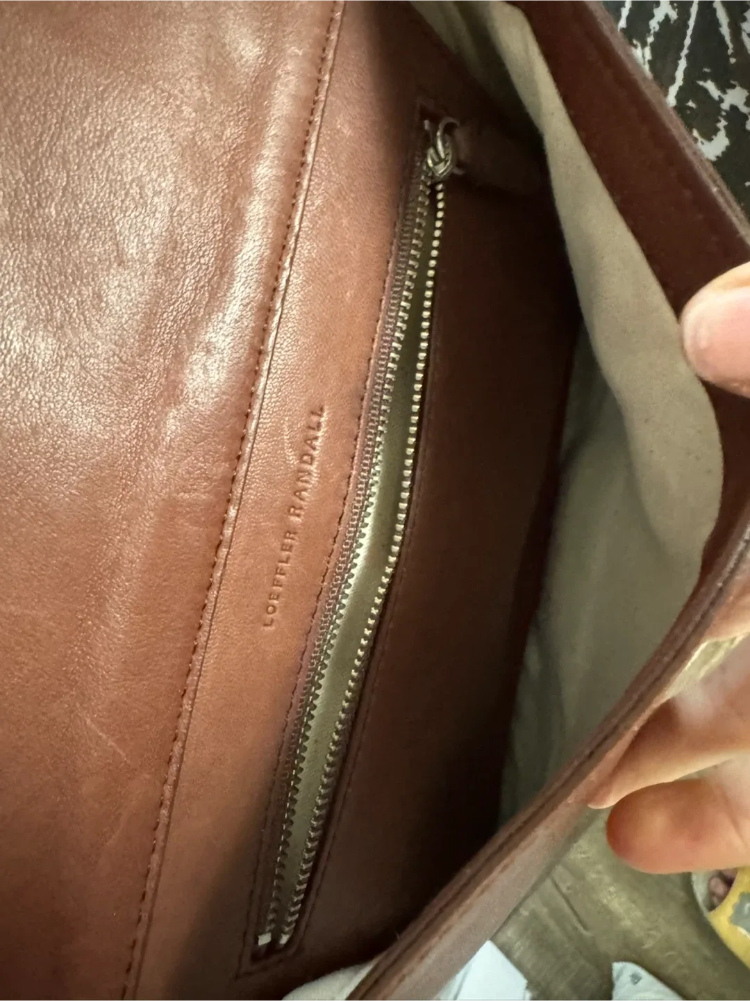 Loeffler Randall Brown Leather Shoulder Bag image indicator(4)