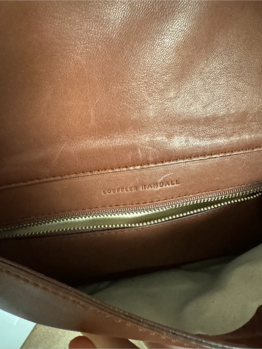 Loeffler Randall Brown Leather Shoulder Bag image indicator(3)