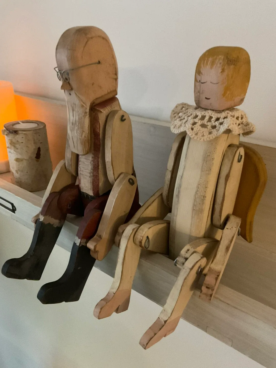 Wooden Santa & Angel Figurines image indicator(5)