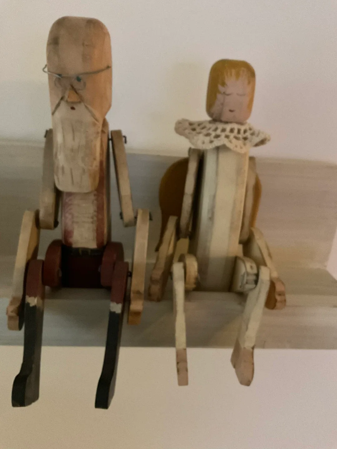 Wooden Santa & Angel Figurines image indicator(2)