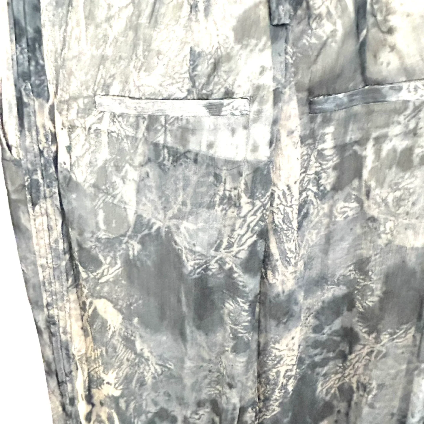 Sheer blue tie-dye Zara pants size 0 image indicator(4)