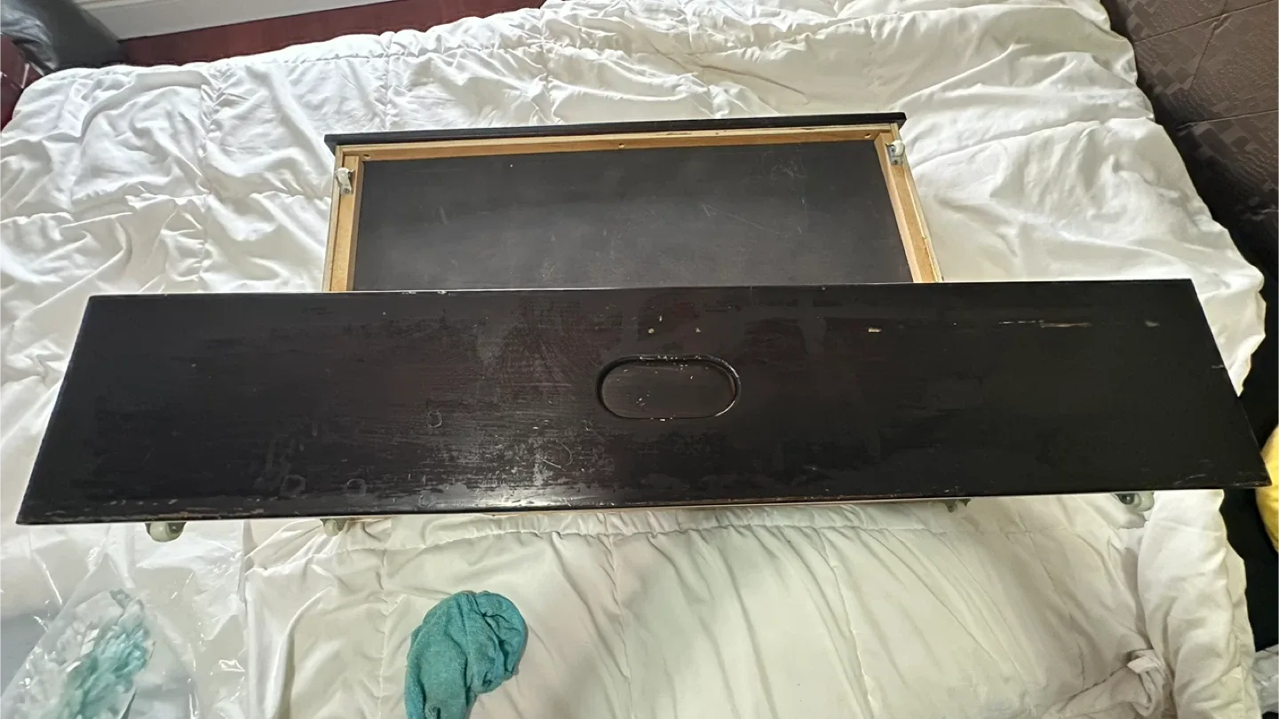 Dark Brown Wooden Drawer under bed image indicator(2)