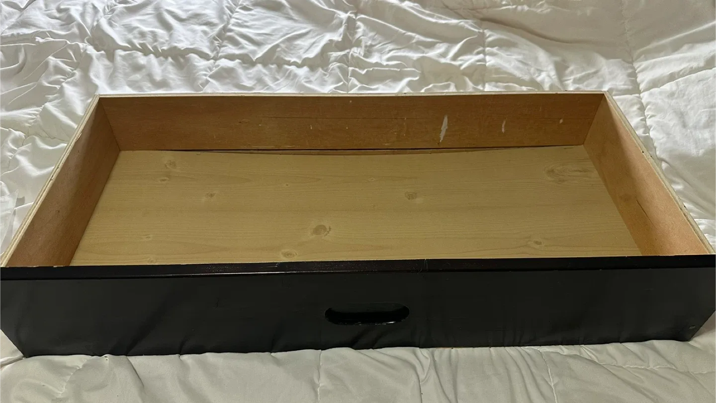 Dark Brown Wooden Drawer under bed image indicator(8)