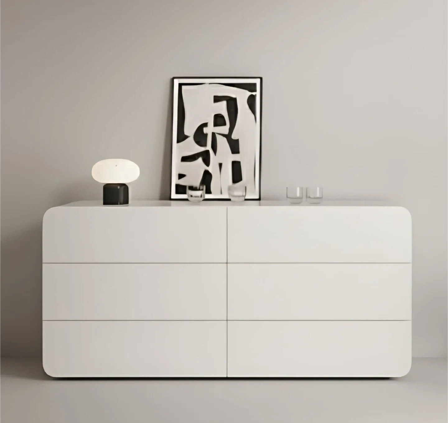 White 6-Drawer Dresser (47.24" x 23.62") image indicator(3)