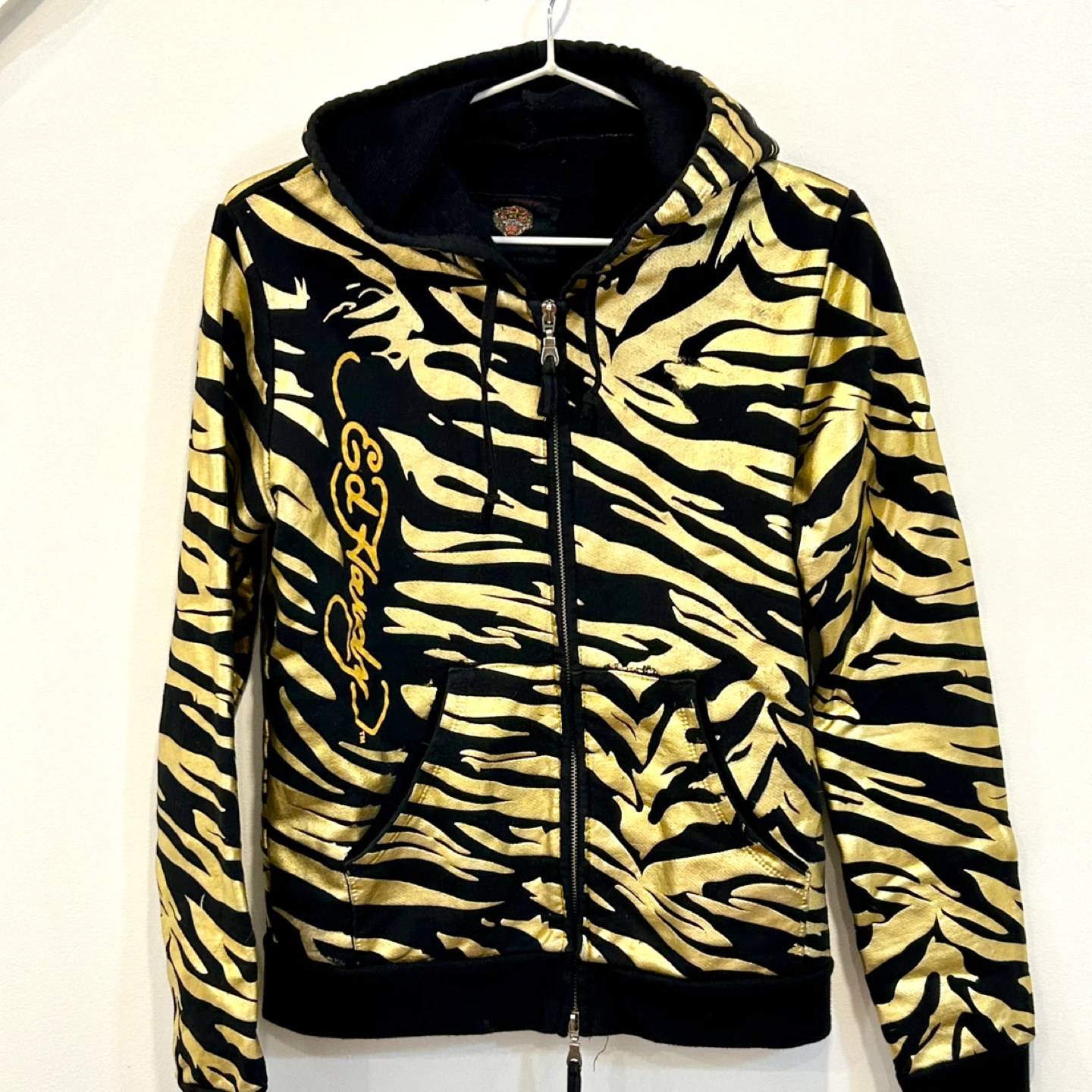 Christian Audigier for Ed Hardy Rhinestone Tiger Print Hoodie - photo 2